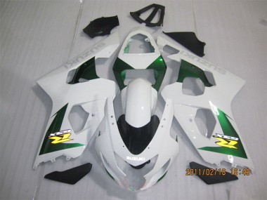 2004-2005 White Green Yellow Black Suzuki GSXR 600 Motorcycle Fairings Canada