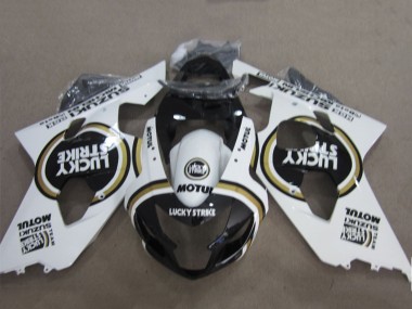 2004-2005 White Black Lucky Strike Motul Suzuki GSXR 600 Motorcycle Fairings Canada