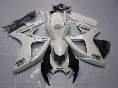 2006-2007 White Suzuki GSXR 600 Motorcycle Fairing Canada