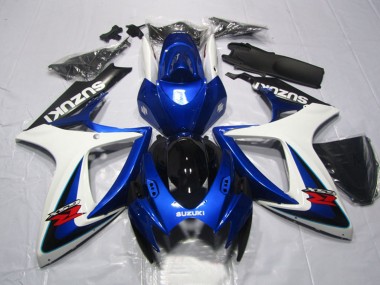 2006-2007 White Blue Glossy Black Red Suzuki GSXR 600 Motorcycle Fairings Canada