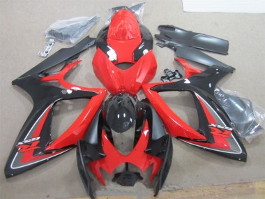 2006-2007 Red Black Suzuki GSXR 600 Motorcycle Fairings Canada