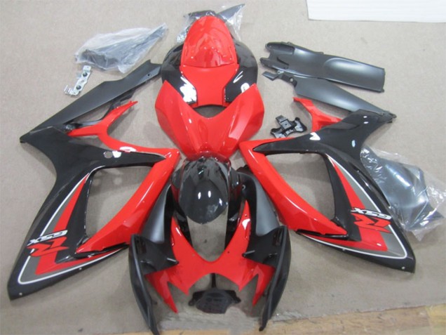 2006-2007 Red Black Suzuki GSXR 600 Motorcycle Fairings Canada