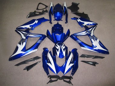 2008-2010 White Blue Suzuki GSXR 600 Motorcycle Fairings Canada