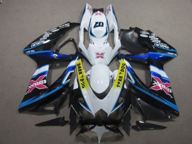 2008-2010 White Blue Black Yellow Dark Dog Pink X Suzuki GSXR 600 Motorcycle Fairings Canada