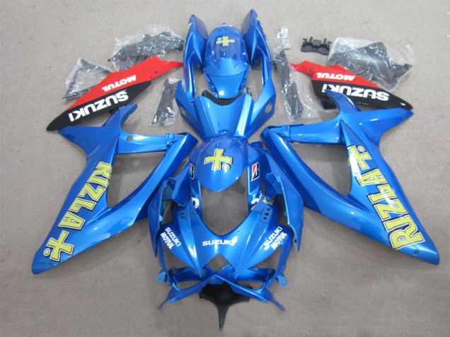 2008-2010 Blue Yellow Red Black Rizla Motul Suzuki GSXR 600 Motorcycle Fairings Canada