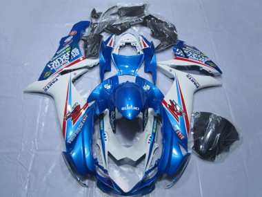 2011-2024 Blue White Suzuki GSXR 600 Motorcycle Fairings Canada
