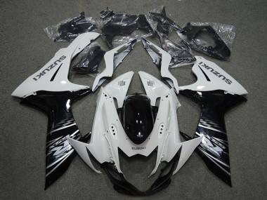 2011-2024 White Glossy Black Suzuki GSXR 600 Motorcycle Fairings Canada