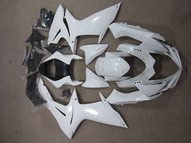 2011-2024 White Suzuki GSXR 600 Motorcycle Fairings Canada
