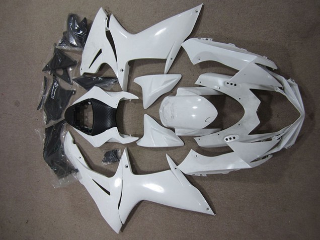 2011-2024 White Suzuki GSXR 600 Motorcycle Fairings Canada