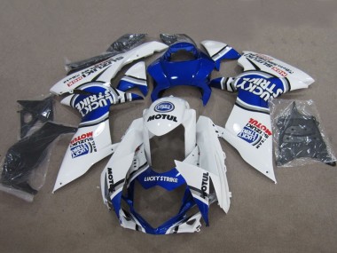 2011-2024 Blue White Lucky Strike Motul Suzuki GSXR 600 Motorcycle Fairings Canada