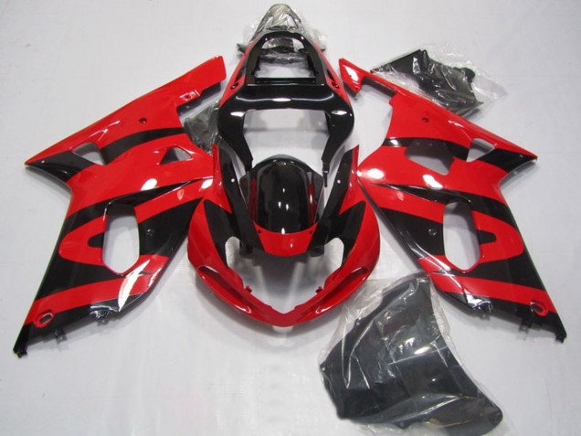 2001-2003 Red Glossy Black Suzuki GSXR 750 Motorcycle Fairings Canada
