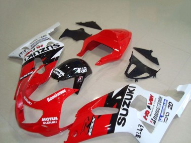 2001-2003 Red White Glossy Black Motul Suzuki GSXR 750 Motorcycle Fairings Canada