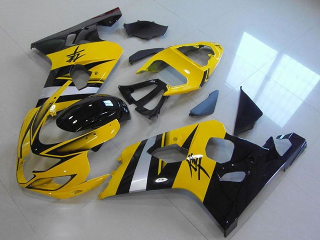 2004-2005 Yellow Silver Black Suzuki GSXR 750 Abs Motorcycle Fairings Canada