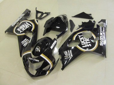2004-2005 Glossy Black White Lucky Strike Motul Suzuki GSXR 750 Motorcycle Fairings Canada