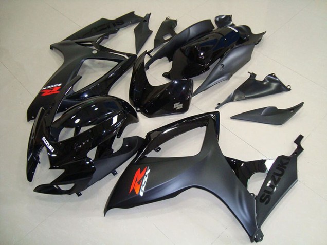 2006-2007 Glossy Black Matte Black Red Suzuki GSXR 750 Motorcycle Fairings Canada