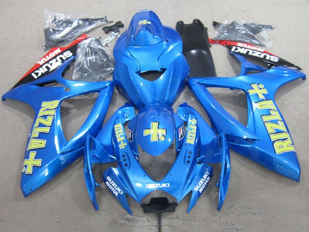 2006-2007 Blue Red Black Gold Rizla Suzuki GSXR 750 Motorcycle Fairings Canada