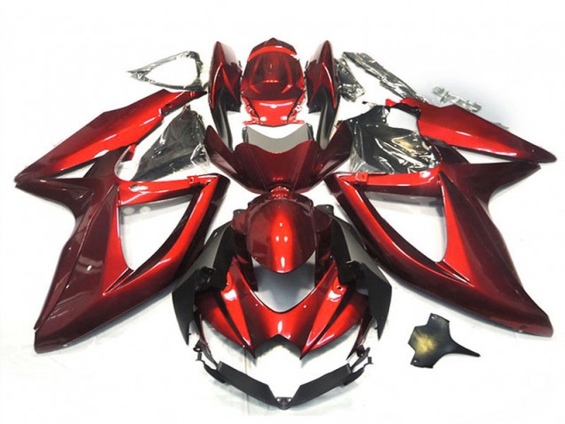 2008-2010 Glossy Red Suzuki GSXR 750 Motorcycle Fairings Canada