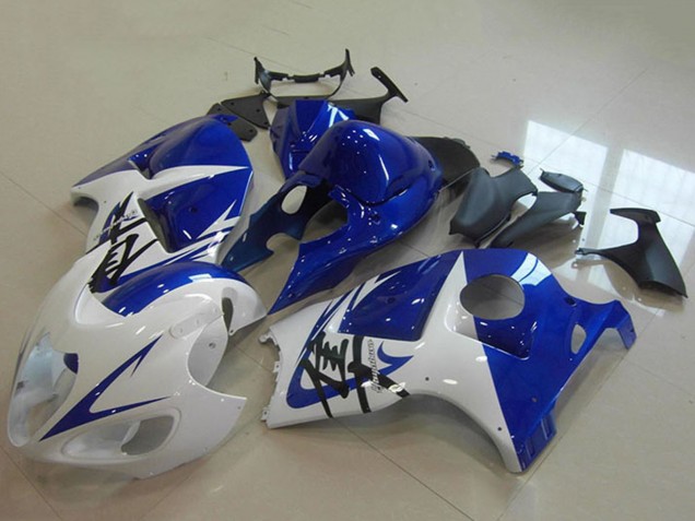 1996-2007 White Blue Suzuki GSXR 1300 Hayabusa Motorcycle Fairing Canada