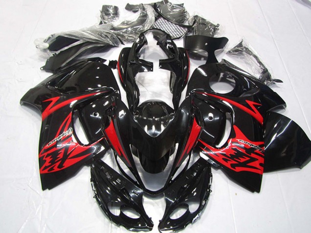 2008-2020 Glossy Black Red Suzuki GSXR 1300 Hayabusa Motorcycle Fairing Canada
