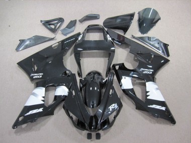 1998-1999 Glossy Black White Yamaha YZF R1 Motorcycle Fairings Canada