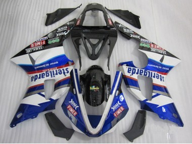 2000-2001 White Blue Black Red Fimer Sterilgarda Yamaha YZF R1 Motorcycle Fairings Canada
