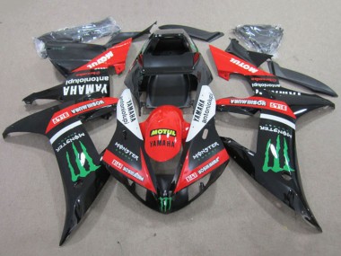 2002-2003 Red Glossy Black White Green Motul Monster Yamaha YZF R1 Motorcycle Fairings Canada