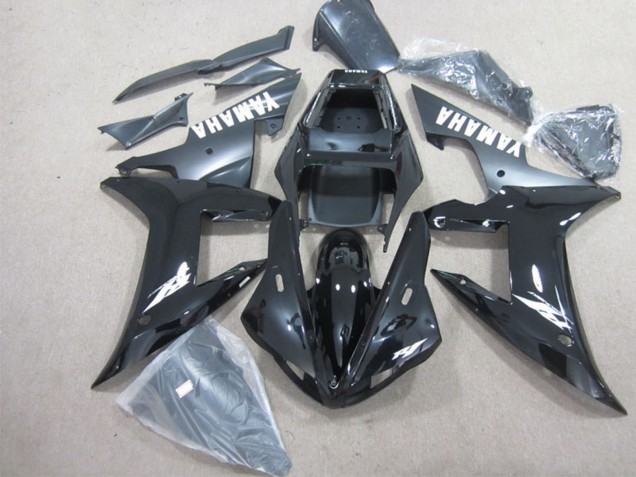 2002-2003 Glossy Black Matte Black White Yamaha YZF R1 Motorcycle Fairings Canada