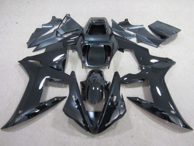 2002-2003 Glossy Black Plain Yamaha YZF R1 Motorcycle Fairings Canada
