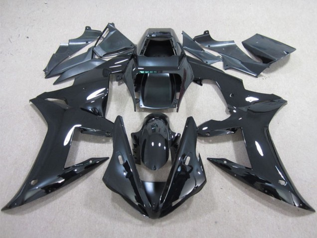 2002-2003 Glossy Black Plain Yamaha YZF R1 Motorcycle Fairings Canada
