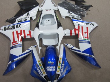 2002-2003 White Blue Red Motul Fiat Yamaha YZF R1 Motorcycle Fairing Canada