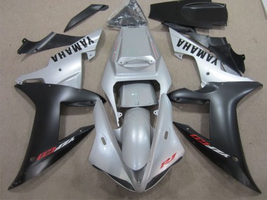 2002-2003 Silver Matte Black Yamaha YZF R1 Motorcycle Fairing Canada