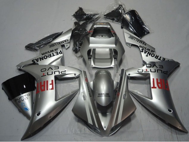 2002-2003 Silver Red Fiat Yamaha YZF R1 Motorcycle Fairings Canada