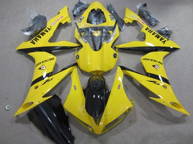 2004-2006 Yellow Glossy Black Dunlop Yamaha YZF R1 Motorcycle Fairings Canada