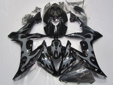 2004-2006 Glossy Black Grey Flame Yamaha YZF R1 Motorcycle Fairings Canada