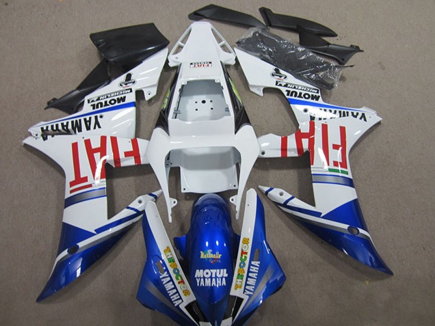2004-2006 White Blue Red Fiat Motul Yamaha YZF R1 Motorcycle Fairings Canada