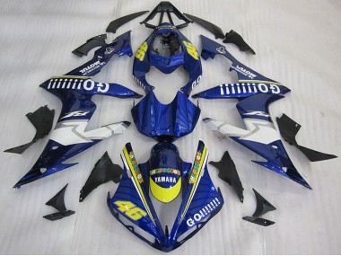 2004-2006 Blue Yellow White Go 46 Yamaha YZF R1 Motorcycle Fairings Canada