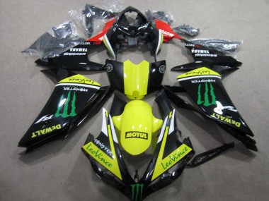 2007-2008 Red Yellow Black Green Monster Motul Leovince Yamaha YZF R1 Motorcycle Fairings Canada