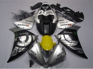 2012-2014 Silver Black IVECO Yamalube ENEOS Monster Yamaha YZF R1 Motorcycle Fairings Canada