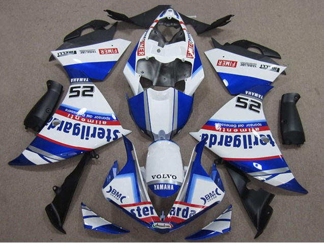 2012-2014 White Blue Red Black Fimer Sterilgarda Yamaha YZF R1 Motorcycle Fairings Canada