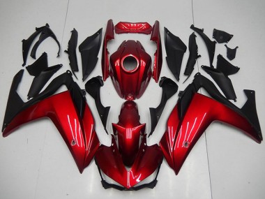 2015-2018 Red Matte Black Yamaha YZF R3 Motorcycle Fairings Canada