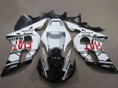 1998-2002 White Glossy Black Fiat Motul Michelin Yamaha YZF R6 Motorcycle Fairings Canada