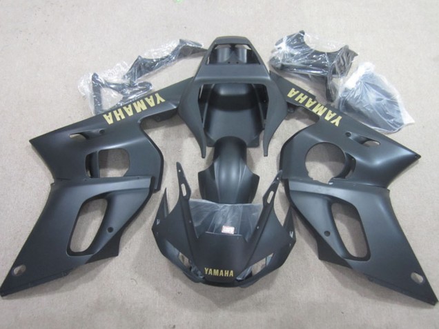 1998-2002 Matte Black Yellow Decal Yamaha YZF R6 Motorcycle Fairings Canada