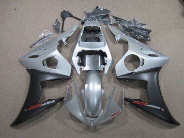 2003-2004 Silver Matte Black Yamaha YZF R6 Motorcycle Fairings Canada