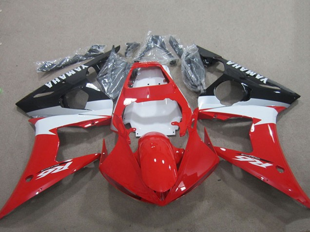 2003-2004 Red White Glossy Black Yamaha YZF R6 Motorcycle Fairing Kits Canada