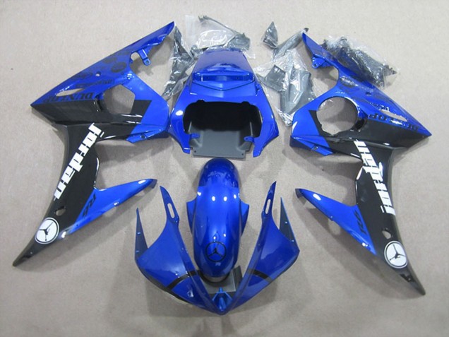 2003-2004 Blue Glossy Black Jordan Yamaha YZF R6 Motorcycle Fairings Canada