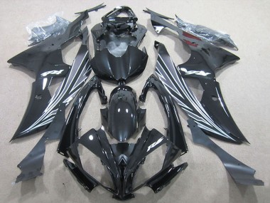 2006-2007 Glossy Black Matte Black White Yamaha YZF R6 Motorcycle Fairings Canada