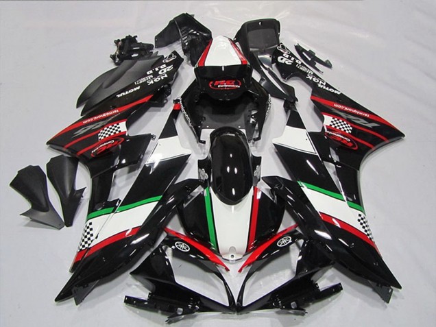 2006-2007 White Red Glossy Black Green Motul Yamaha YZF R6 Motorcycle Fairings Canada