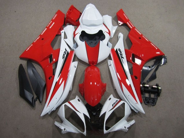 2006-2007 White Red Black Yamaha YZF R6 Motorcycle Fairing Canada