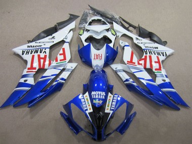 2008-2016 White Blue Red Fiat Motul Michelin 46 Yamaha YZF R6 Motorcycle Fairings Canada