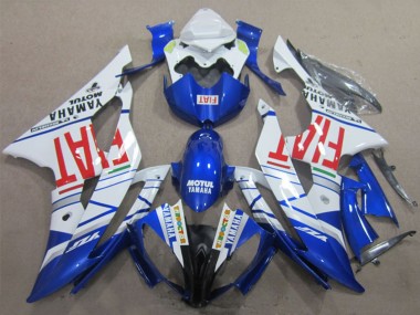 2008-2016 White Blue Red Motul Fiat Yamaha YZF R6 Motorcycle Fairings Canada